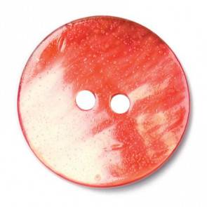 Size 12mm, 2 Hole, Mother Of Pearl Effect, Red, Pack of 4