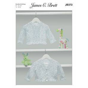 Cardigan and Sweater in James C Brett Baby Twinkle Prints DK (JB372)