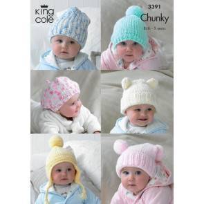 Hats in King Cole Comfort Chunky (3391)