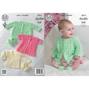 Coats, Cardigan and Shoes in King Cole Comfort Baby DK (4214)