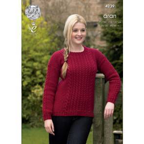 Sweaters in King Cole Fashion Aran (4239)