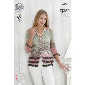 King cole femme opium knitting pattern femmes raglan manches pull & top 4467