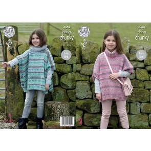 Ponchos in King Cole Drifter Chunky (4602)