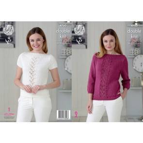 Sweater and Top in King Cole Glitz DK (4760)