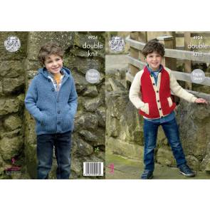 Jacket and Hoodie in King Cole Majestic DK (4924)