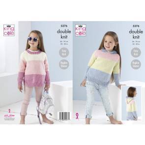 Sweaters in King Cole Cotton Top DK (5376)