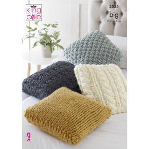 Cushions in King Cole Big Value Big (5535)