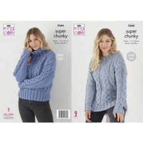 Sweaters in King Cole Timeless Classic Super Chunky (5666)