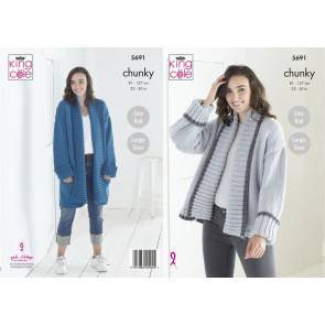 Cardigans in King Cole Ultra Soft Chunky (5691)