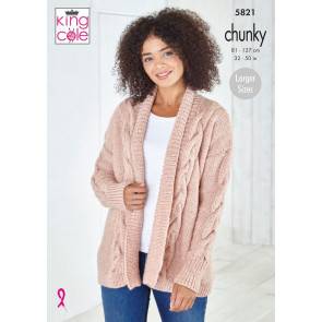 Jacket and Sweater in King Cole Big Value Chunky (5821)