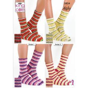 Socks in King Cole Footsie 4 Ply (5824)