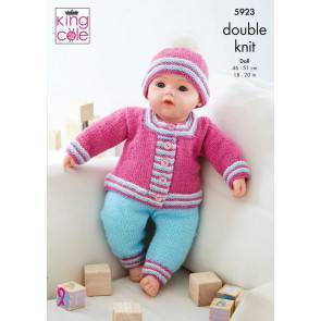 Dolls Clothes in King Cole Pricewise DK (5923)