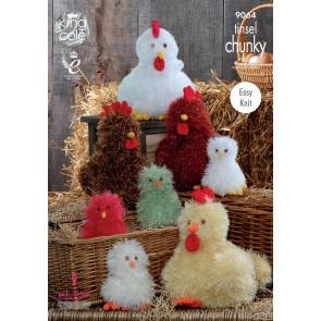 Hens and Chicks in King Cole Tinsel Chunky (9064)