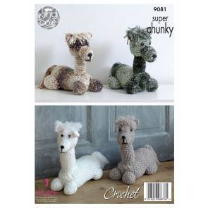 Alpaca Toy or Doorstop in King Cole Big Value Super Chunky (9081)