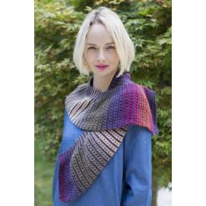 Ladies Striped Ombre Scarf Knitting Pattern
