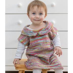 Child's Collared Dress Knitting Pattern in ABC Yarn Little Explorers