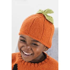 Childs knitting pattern for a pumpkin hat