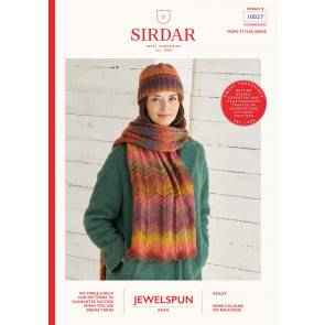Scarf and Hat in Sirdar Jewelspun (10027)