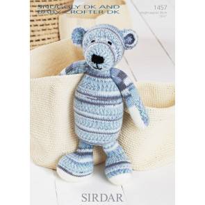 Bear in Sirdar Snuggly DK and Snuggly Baby Crofter DK (1457)