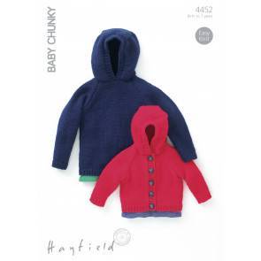 Sweater and Jacket in Hayfield Baby Chunky (4452)