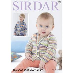 Cardigans in Sirdar Snuggly Baby Crofter DK (4799)