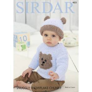 Sweater and Hat in Sirdar Snuggly Snowflake Chunky (4825)