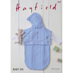 Baby Sleeping Bag in Hayfield Baby DK (4835)