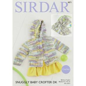 Jacket and Blanket in Sirdar Snuggly Baby Crofter DK (4871)