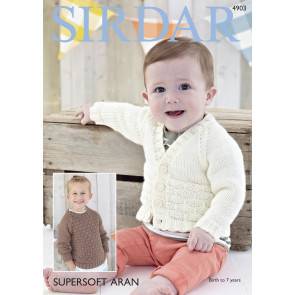 Boys Cardigan and Sweater in Sirdar Supersoft Aran (4903)
