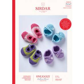 Sirdar Knitting Pattern 5241 Snuggly Cachemire Merino Baby Cardigan