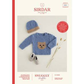 Sweater and Hat in Sirdar Snuggly Snowflake Chunky (5401)
