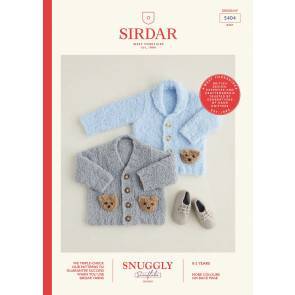 Cardigans in Sirdar Snuggly Snowflake Chunky (5404)