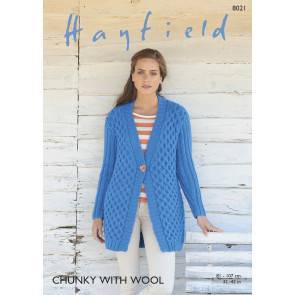 Women's Jacket in Hayfield Chunky with Wool (8021)