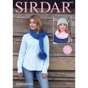 Scarf, Snood and Hat in Sirdar Gorgeous Ultra Super Chunky (8095)