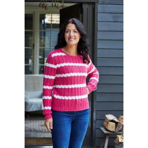 Raspberry Ripple Sweater