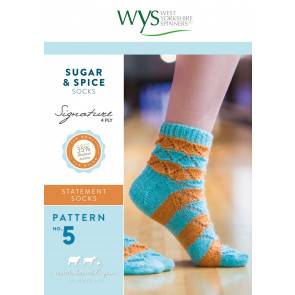 Sugar and Spice Socks in West Yorkshire Spinners Signature 4 Ply Pattern