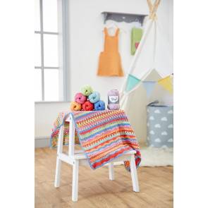 Carousel Baby Blanket in West Yorkshire Spinners Bo Peep DK Pattern