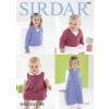 Baby & Girls Cardigans & Pinafores in Sirdar Snuggly DK (4881)
