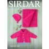 Baby Girl's Jacket, Bonnet and Blanket in Sirdar Supersoft Aran (5165)
