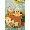 Rabbit And Chick In Basket Knitting Patterns