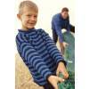 Striped Boys Jumper With Roll Neck Knitting Pattern