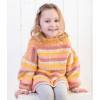 Child's Striped Guernsey Sweater in Emu Funfair Swirl DK (4008)