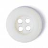 Milward Buttons - Size 10mm, 4 Hole, White, Pack of 6