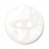 Milward Buttons - Size 11mm, 2 Hole, Pearl Effect, Pearl White, Pack of 8