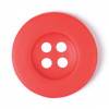 Milward Buttons - Size 12mm, 4 Hole, Red, Pack of 5