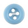 Milward Buttons - Size 10mm, 4 Hole, Blue, Pack of 6