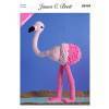 Flo the Flamingo in James C. Brett Flutterby Super Chunky (JB404)