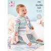 Matinee Coat, Cardigan, Bootees and Blanket in King Cole Cherish DK (5965)