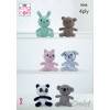 Amigurumi Animal Toys in King Cole Giza Cotton 4 Ply and Giza Cotton Sorbet 4 Ply (9088)