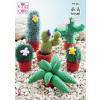 Cacti in King Cole Tinsel, Pricewise DK and Dollymix TK (9136)